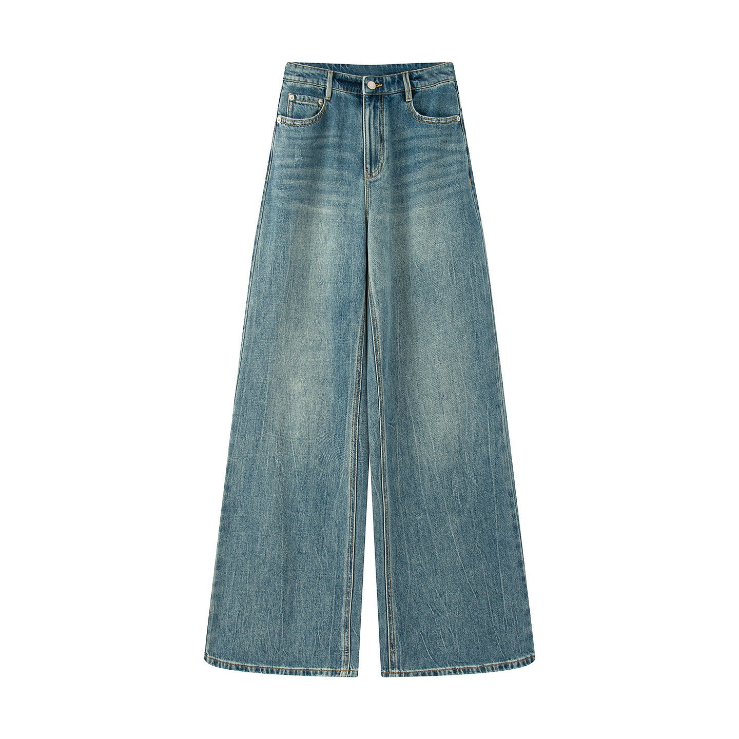 Early Autumn New High Waist Slimming Retro Straight Jeans Trousers For Women