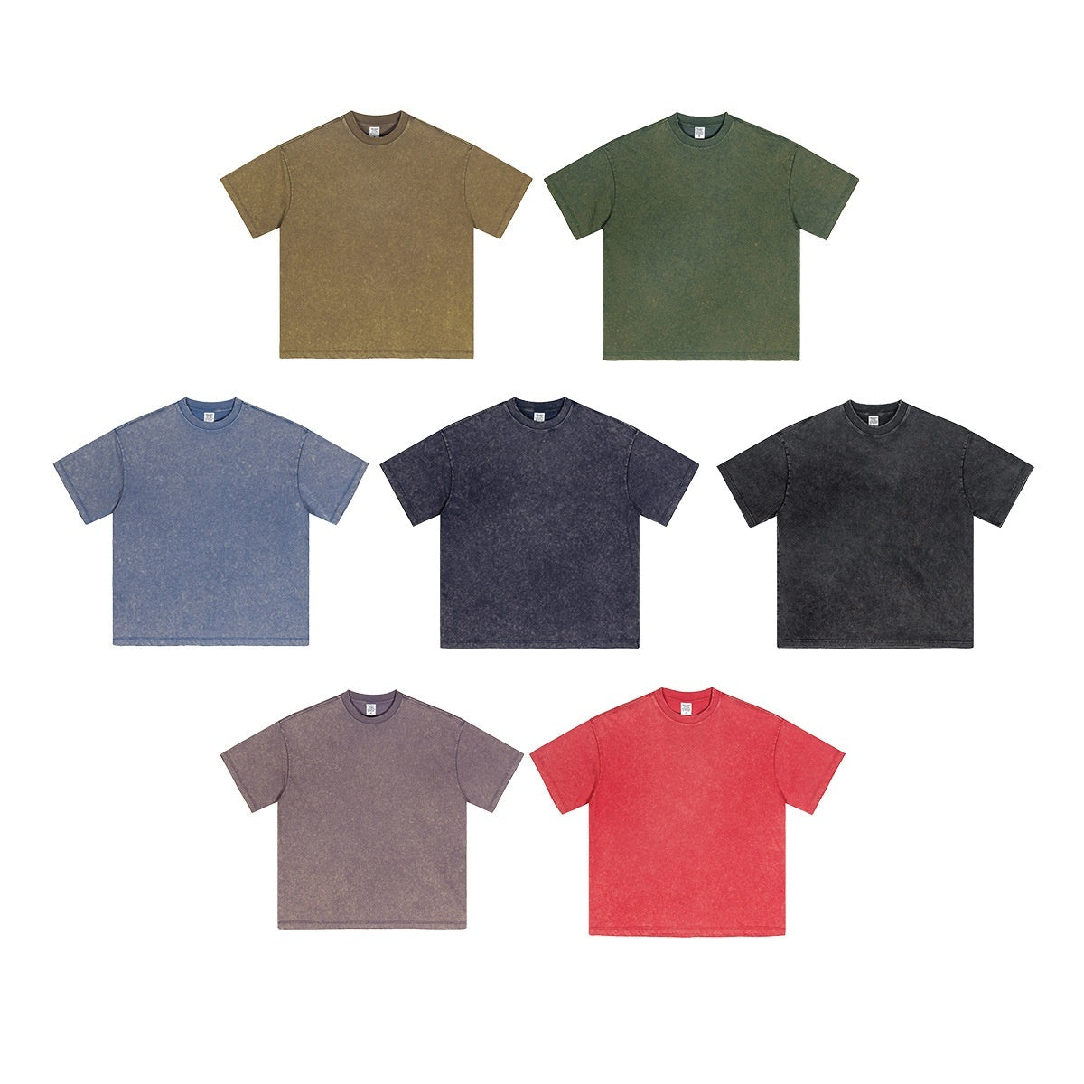 Summer New Washed Old Short-sleeved T-shirt For Men