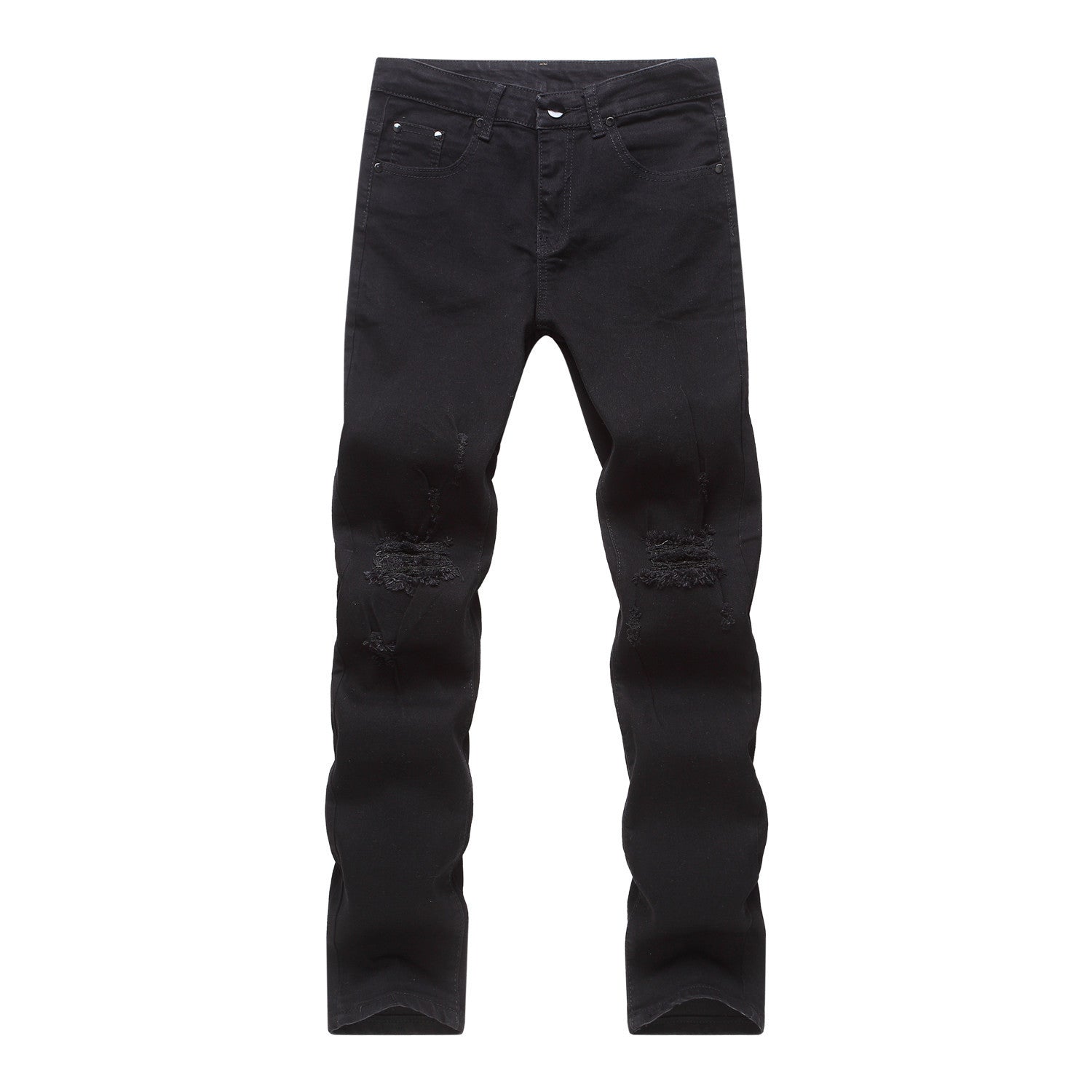 High Elastic Ripped Slim Jeans