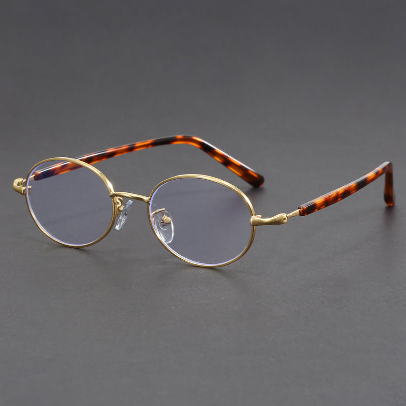 Oval TR90 Temple Retro Round Glasses Republic Of China Style