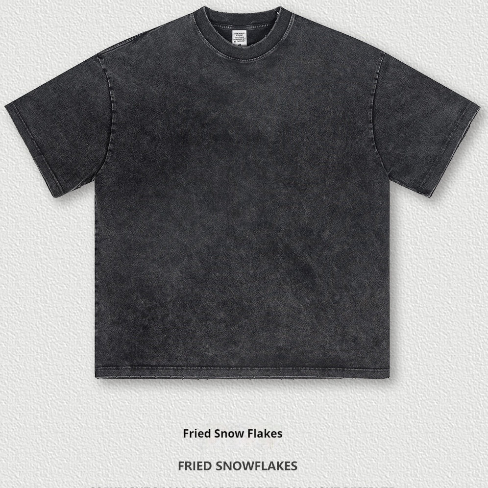Summer New Washed Old Short-sleeved T-shirt For Men