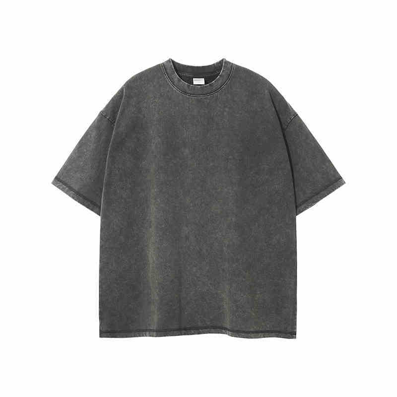 Retro Cotton Batik Distressed Loose Vintage Short-sleeved T-shirt