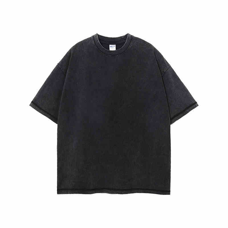Retro Cotton Batik Distressed Loose Vintage Short-sleeved T-shirt