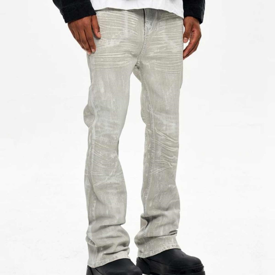 Gray And White Coating Brush Wax Brush Glue Skinny Jeans