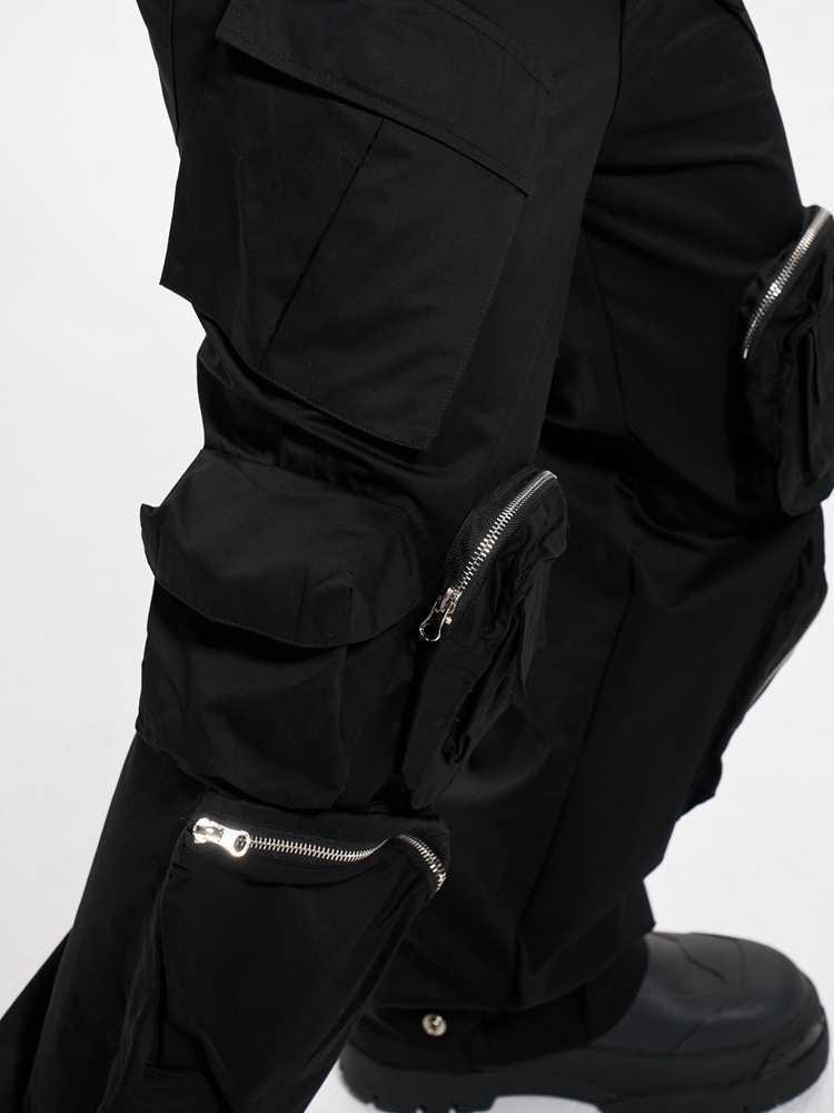 High Street Multi-pocket Fashion Brand Wide Leg Leisure Baggy Pants