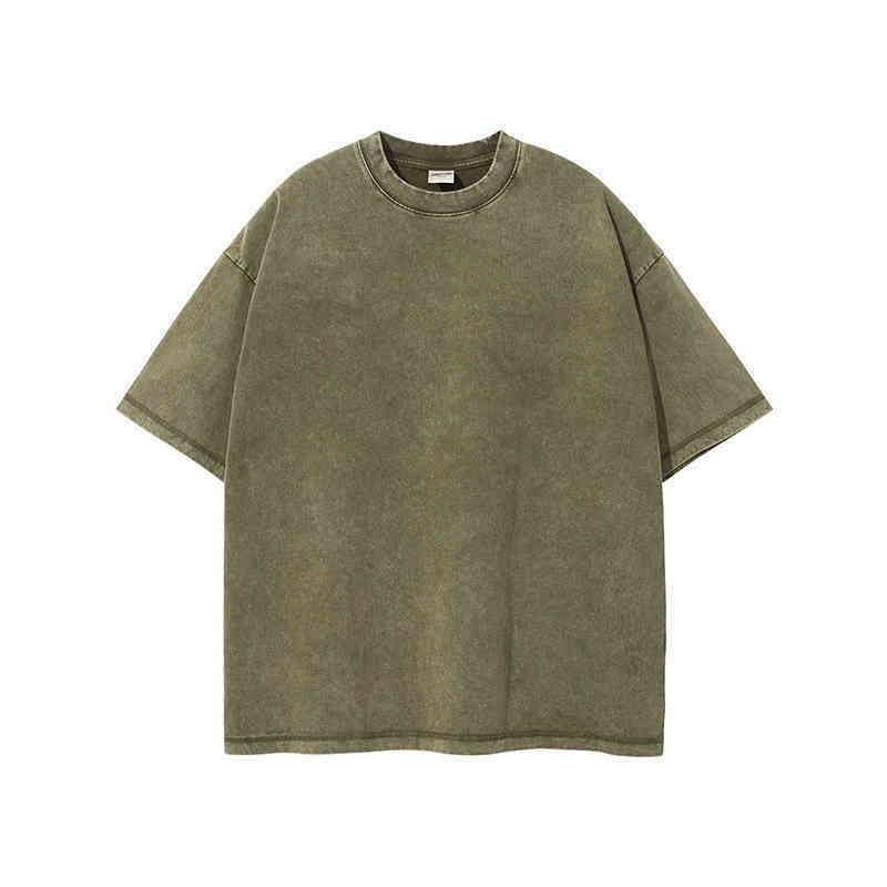 Retro Cotton Batik Distressed Loose Vintage Short-sleeved T-shirt