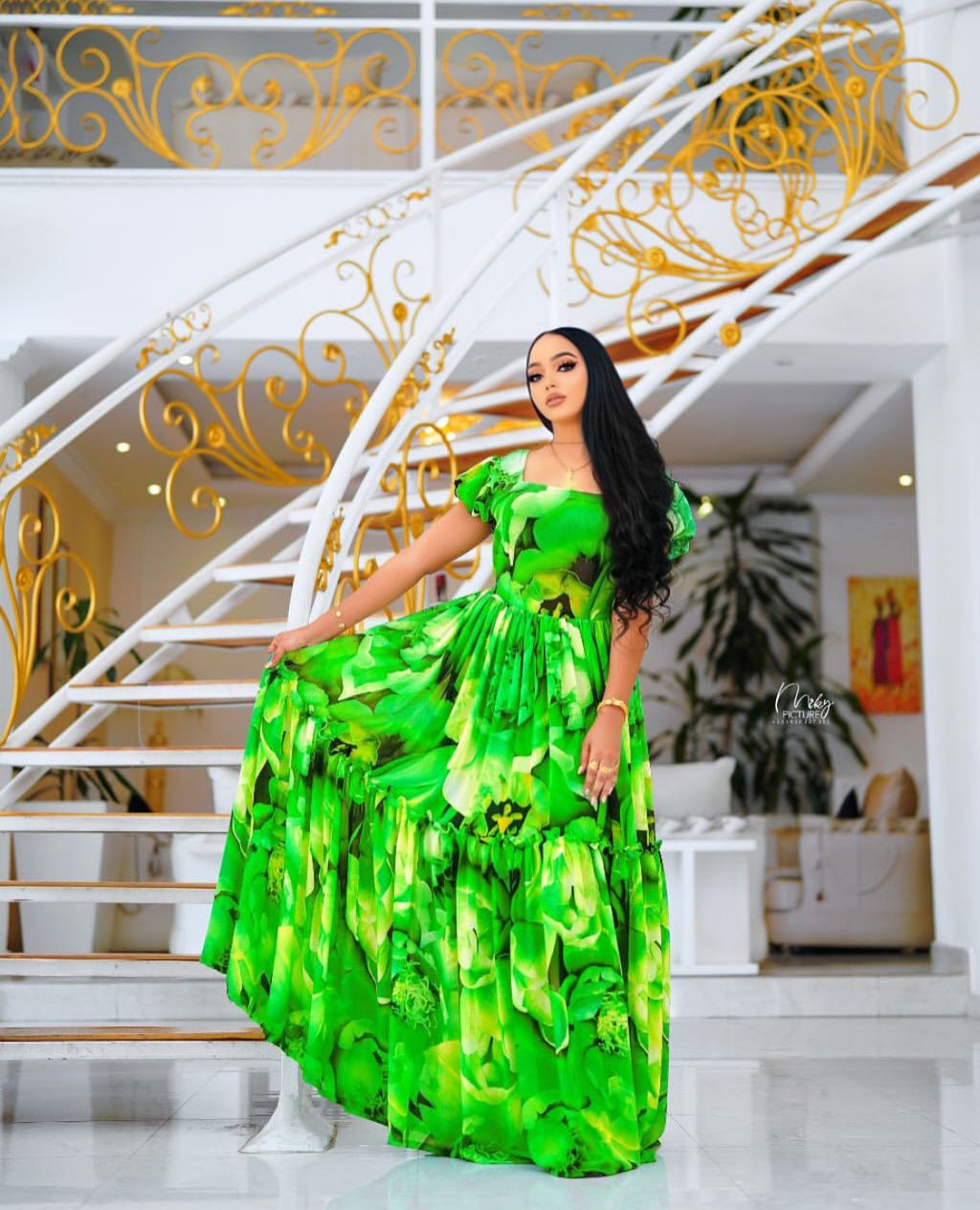 women's dress ሽፎን