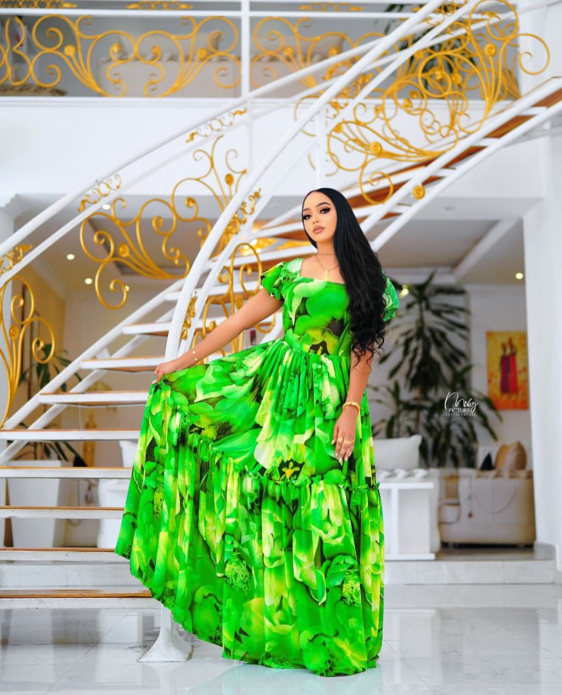 women's dress ሽፎን