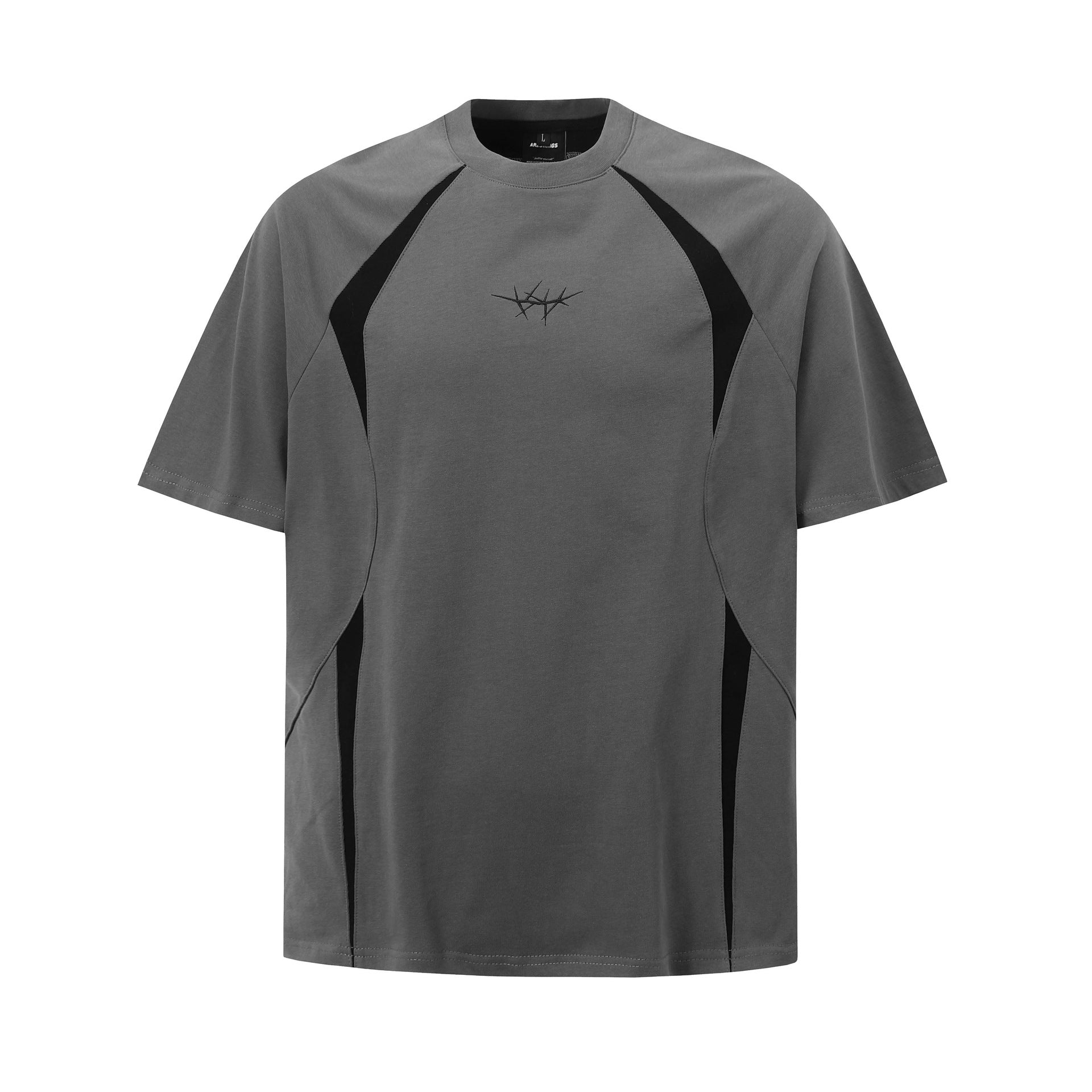 American Raglan Sleeve Retro Contrast Color Half Sleeve T-shirt