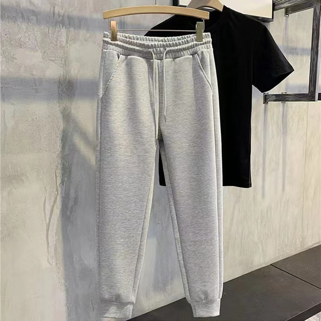 Men's Sports Jogger Pants Versatile Trend Casual Loose Straight Trousers