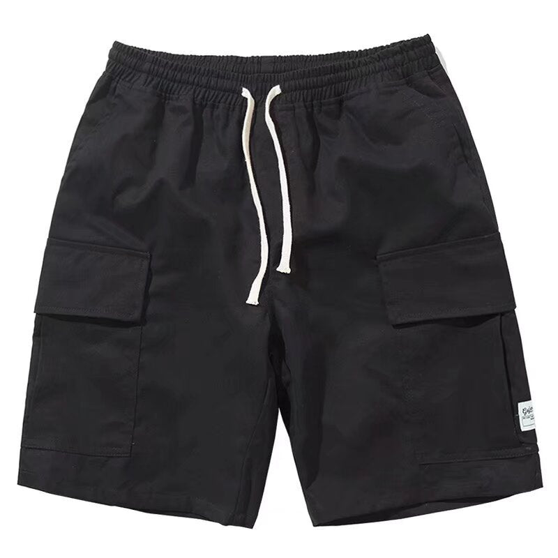 Summer Hong Kong Style Short Sleeve Shirt Coat Shorts Three-piece Suit
