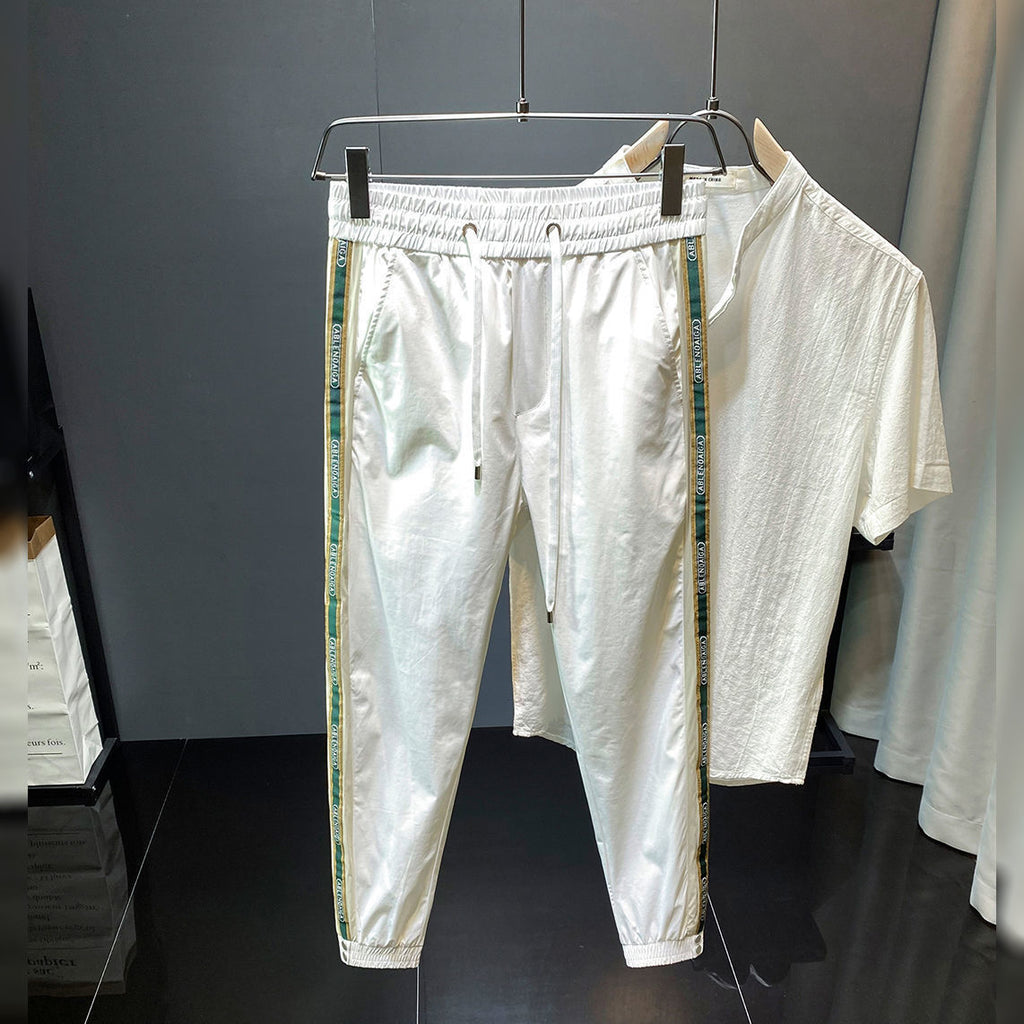 Loose All-match Trendy Exercise Ankle-tied Cropped Casual Pants