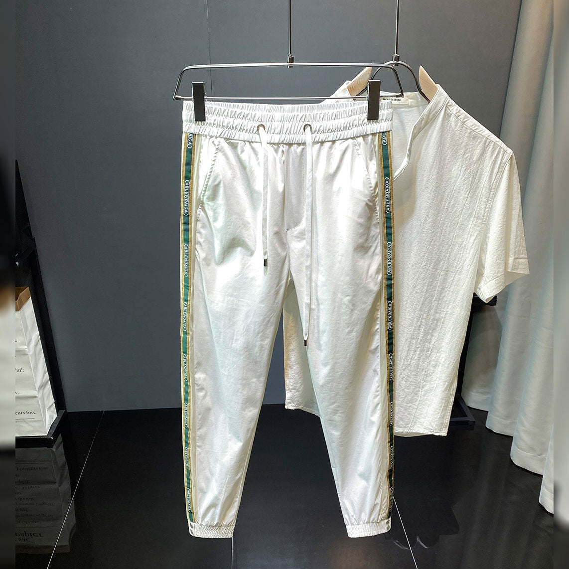 Loose All-match Trendy Exercise Ankle-tied Cropped Casual Pants