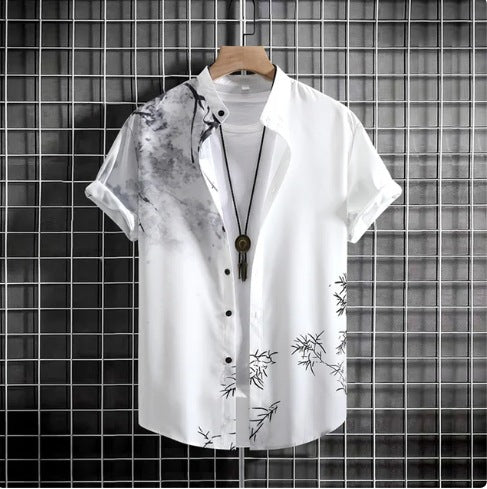 Plus Size Casual 3D Digital Printing Short Sleeve