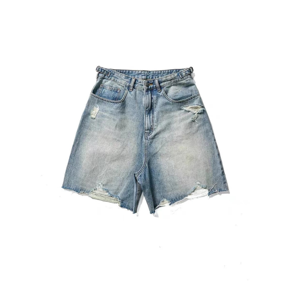 Pu Shuai Casual Loose Cropped Pants