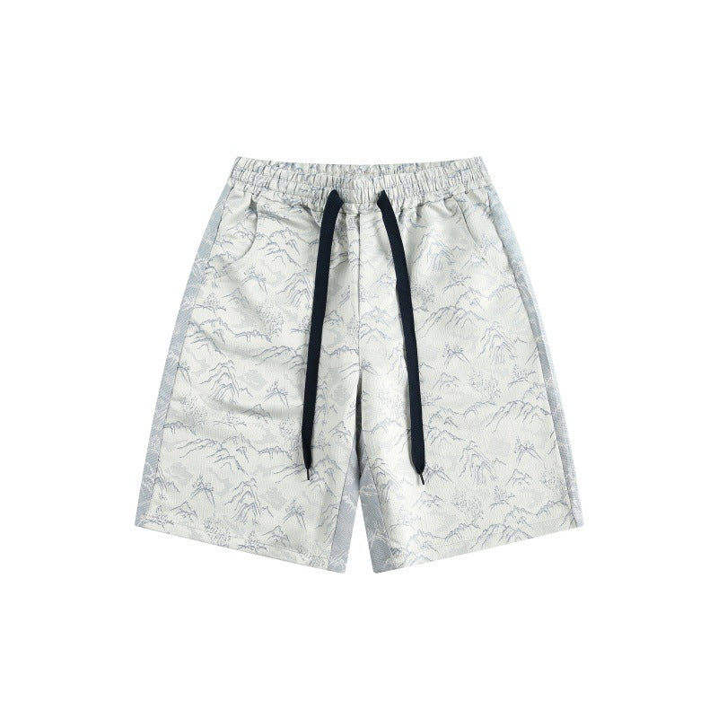 New Chinese Jacquard Loose Multicolor All-matching Casual Sports Shorts