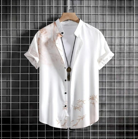 Plus Size Casual 3D Digital Printing Short Sleeve