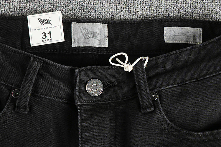 Fashion Personalized Washed Straight Retro Jeans Men