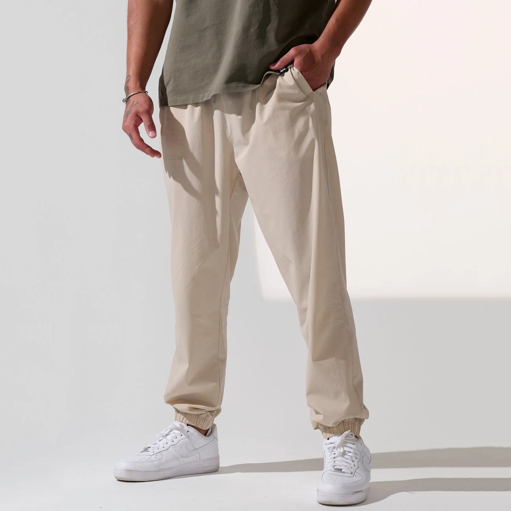 Men's Sports And Leisure Solid Color Pants