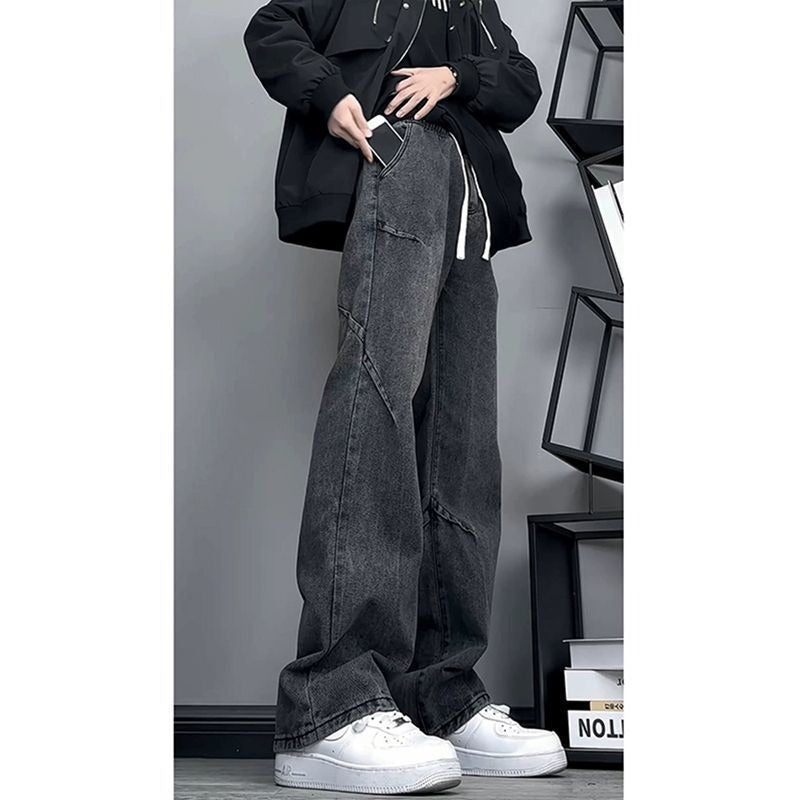 American Fashion Brand Vintage Mop Straight Jeans
