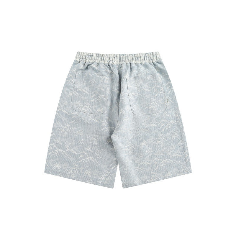 New Chinese Jacquard Loose Multicolor All-matching Casual Sports Shorts