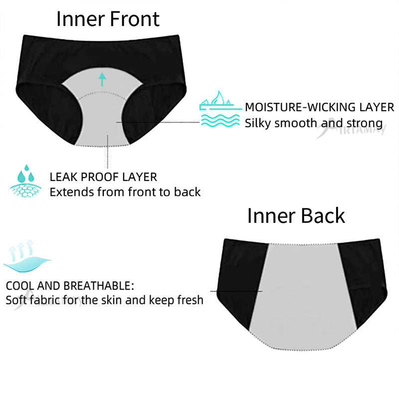 5pcs Women's Leak-proof Menstrual Underwear