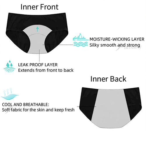 5pcs Women's Leak-proof Menstrual Underwear