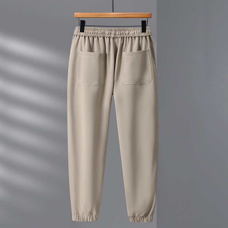 Oversized Cargo Pants Summer Men's Ankle-tied Loose Net Version