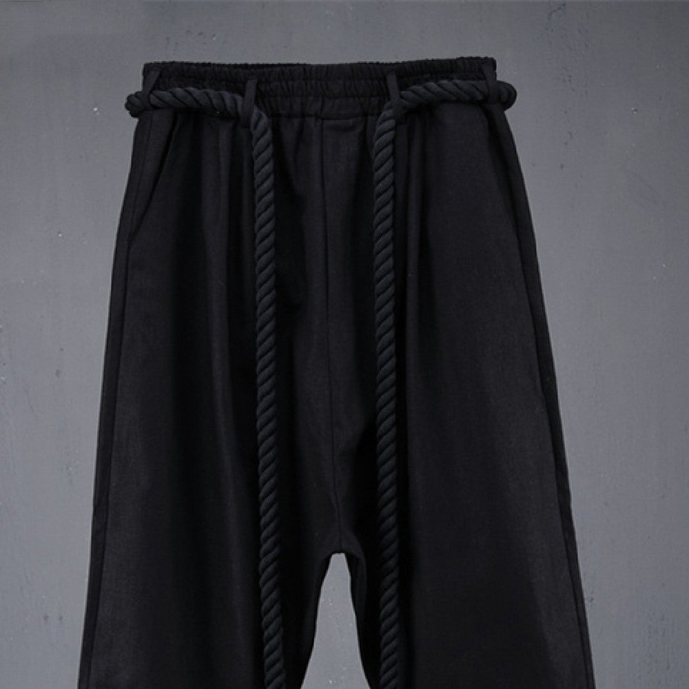 Male Personality Non-mainstream Loose Linen Pant