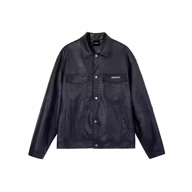 American Retro Biker's PU Leather Jacket For Men And Women