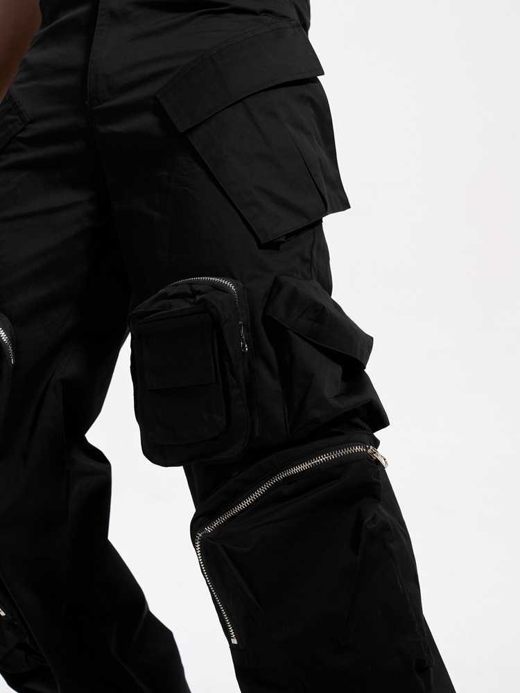 High Street Multi-pocket Fashion Brand Wide Leg Leisure Baggy Pants