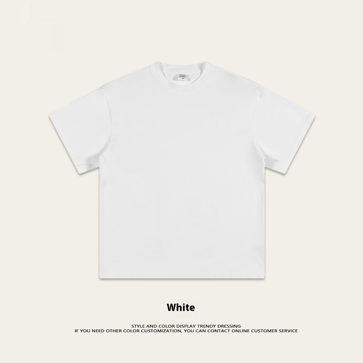 Washed-out Vintage Pure Cotton Loose Short Sleeve Male